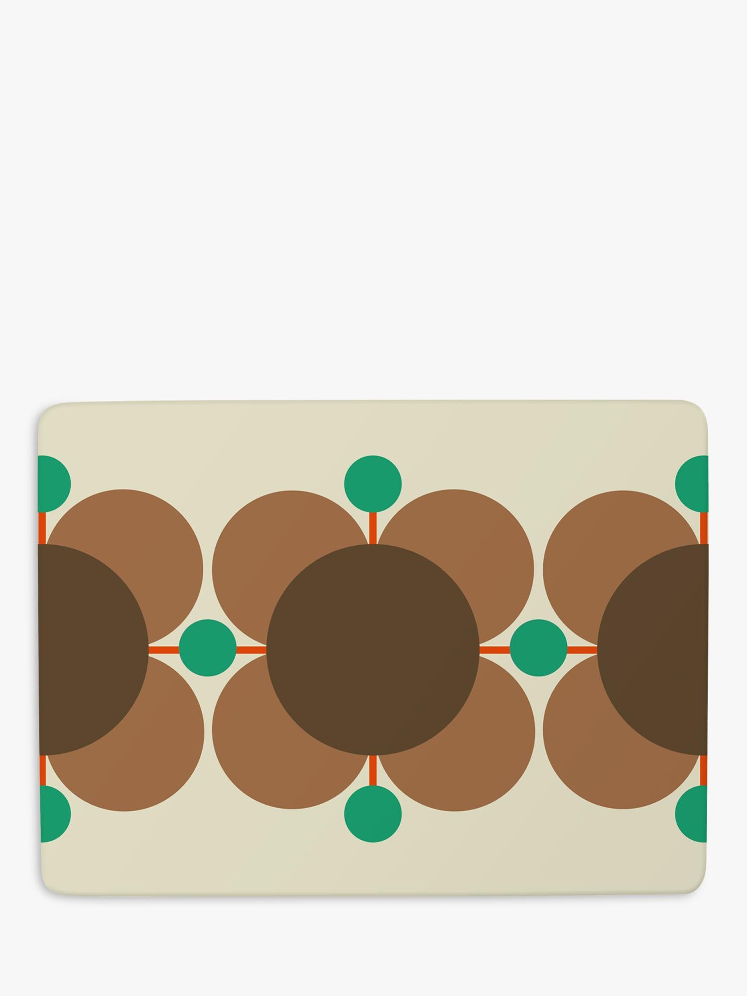 Orla Kiely Atomic Flower cork-backed placemats set of 6 assorted, imported from the UK