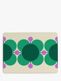 Orla Kiely Atomic Flower cork-backed placemats set of 6 assorted, imported from the UK