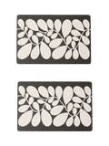 Orla Kiely Sycamore Stripe placemats set of two large black and white - British product