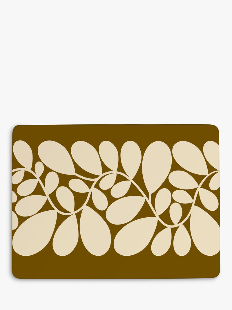 Orla Kiely Sycamore Stripe cork-backed placemat set of 6 - British product