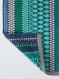 Margo Selby Olivia bath mat blue multi 80x50cm (British brand)