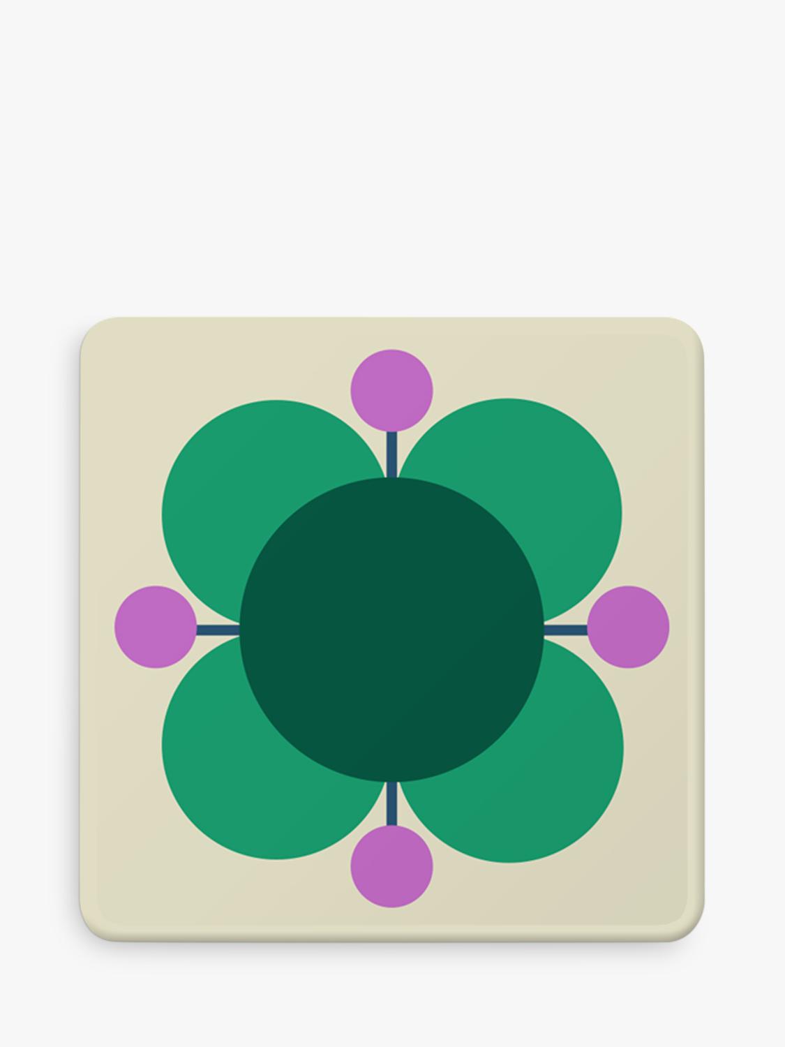 Orla Kiely atomic flower coaster set of 6, UK version