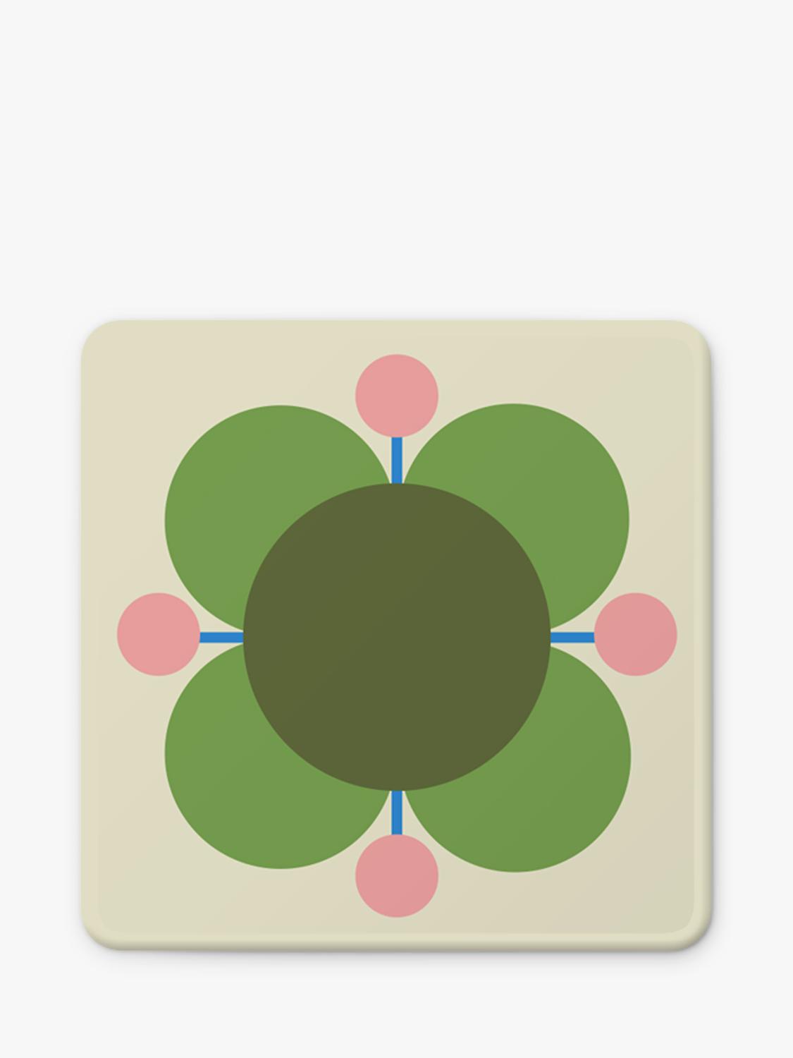 Orla Kiely atomic flower coaster set of 6, UK version