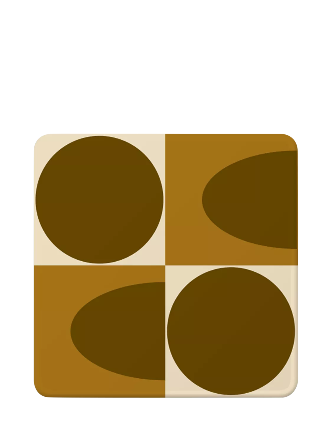 Orla Kiely square coasters set of 4, imported from the UK