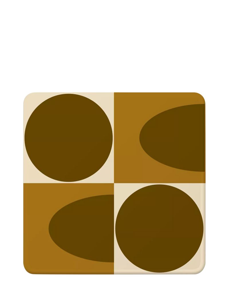 Orla Kiely square coasters set of 4, imported from the UK