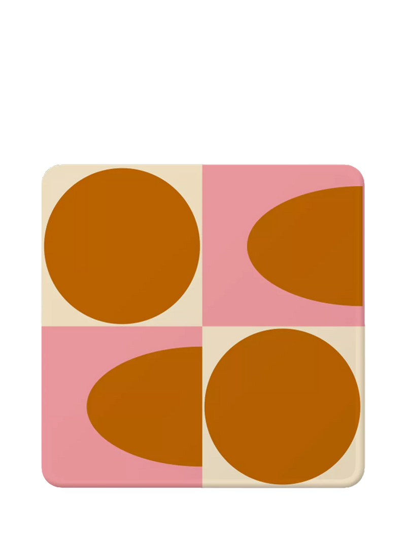 Orla Kiely square coasters set of 4, imported from the UK