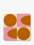 Orla Kiely square coasters set of 4, imported from the UK