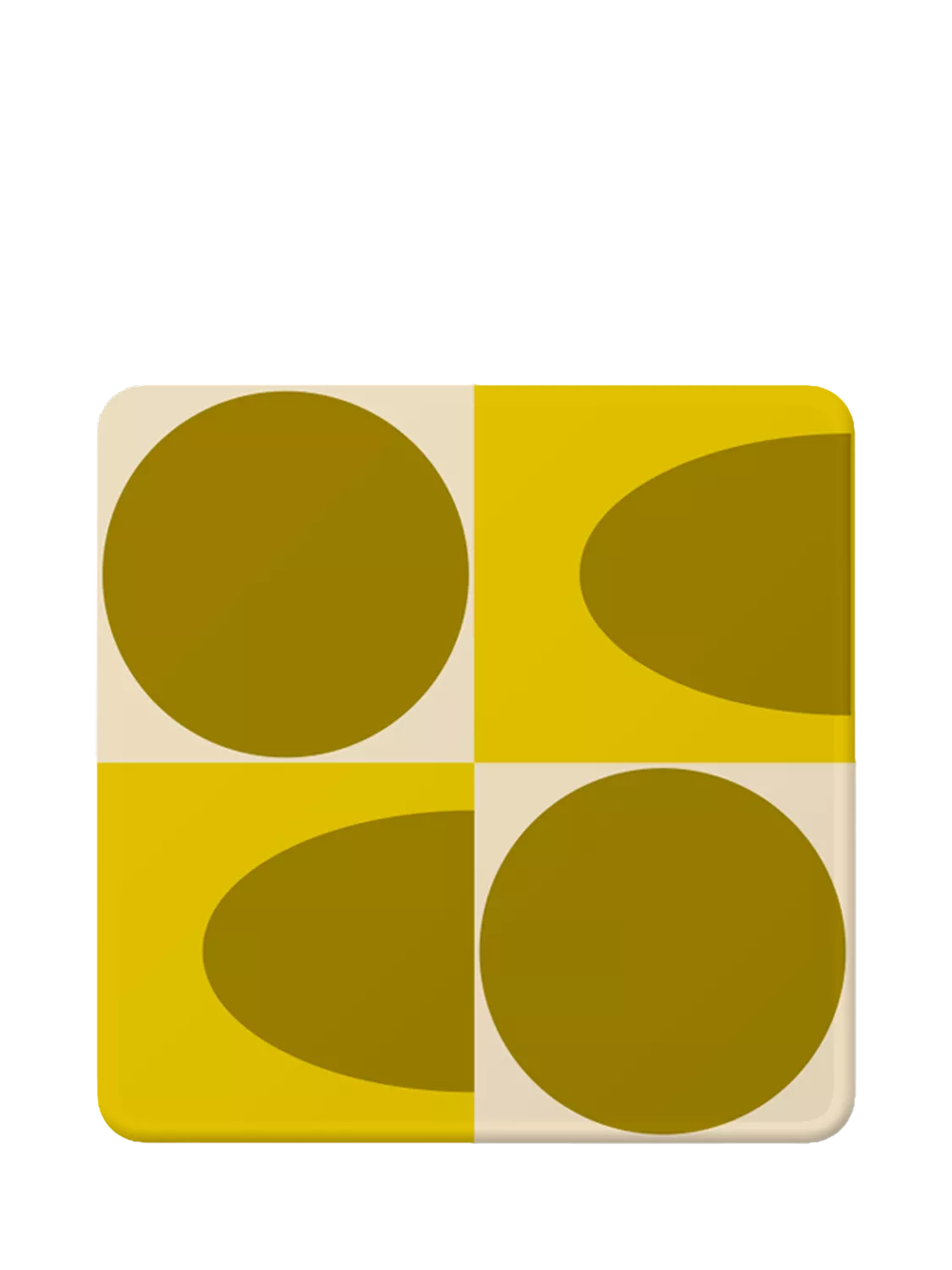 Orla Kiely square coasters set of 4, imported from the UK