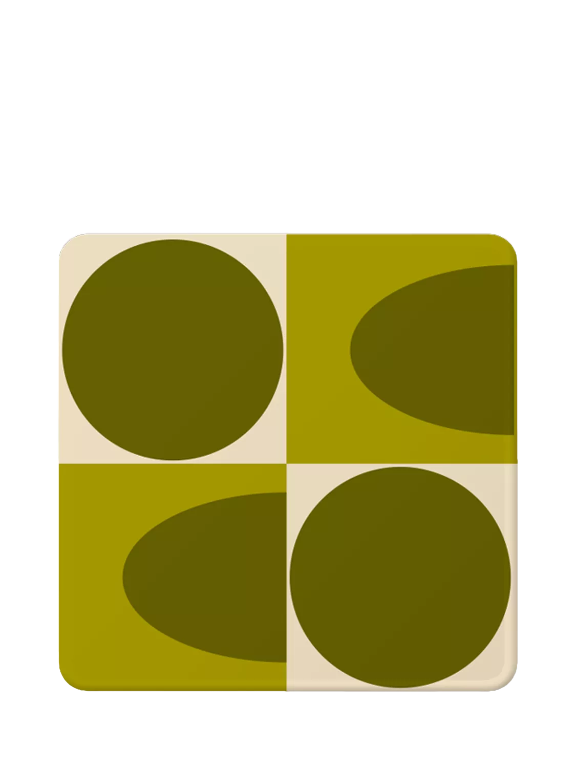 Orla Kiely square coasters set of 4, imported from the UK