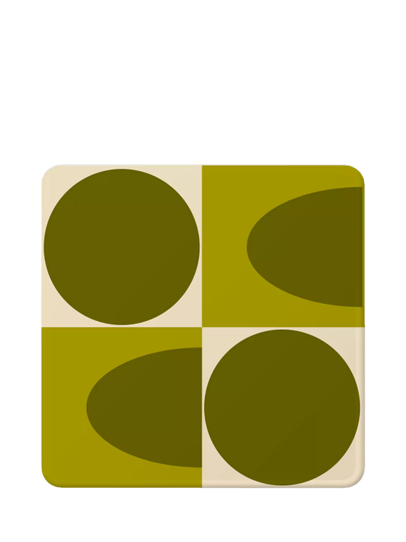 Orla Kiely square coasters set of 4, imported from the UK