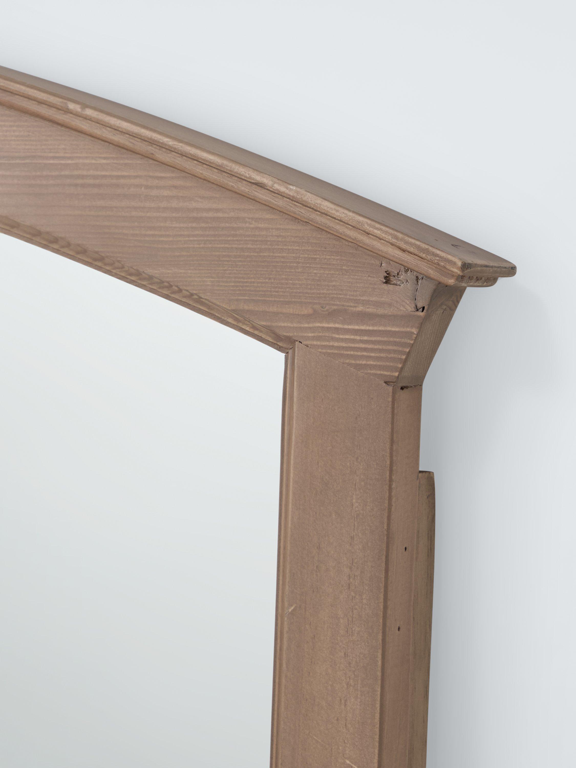 John Lewis reclaimed dressing table mirror natural wood, imported from the UK