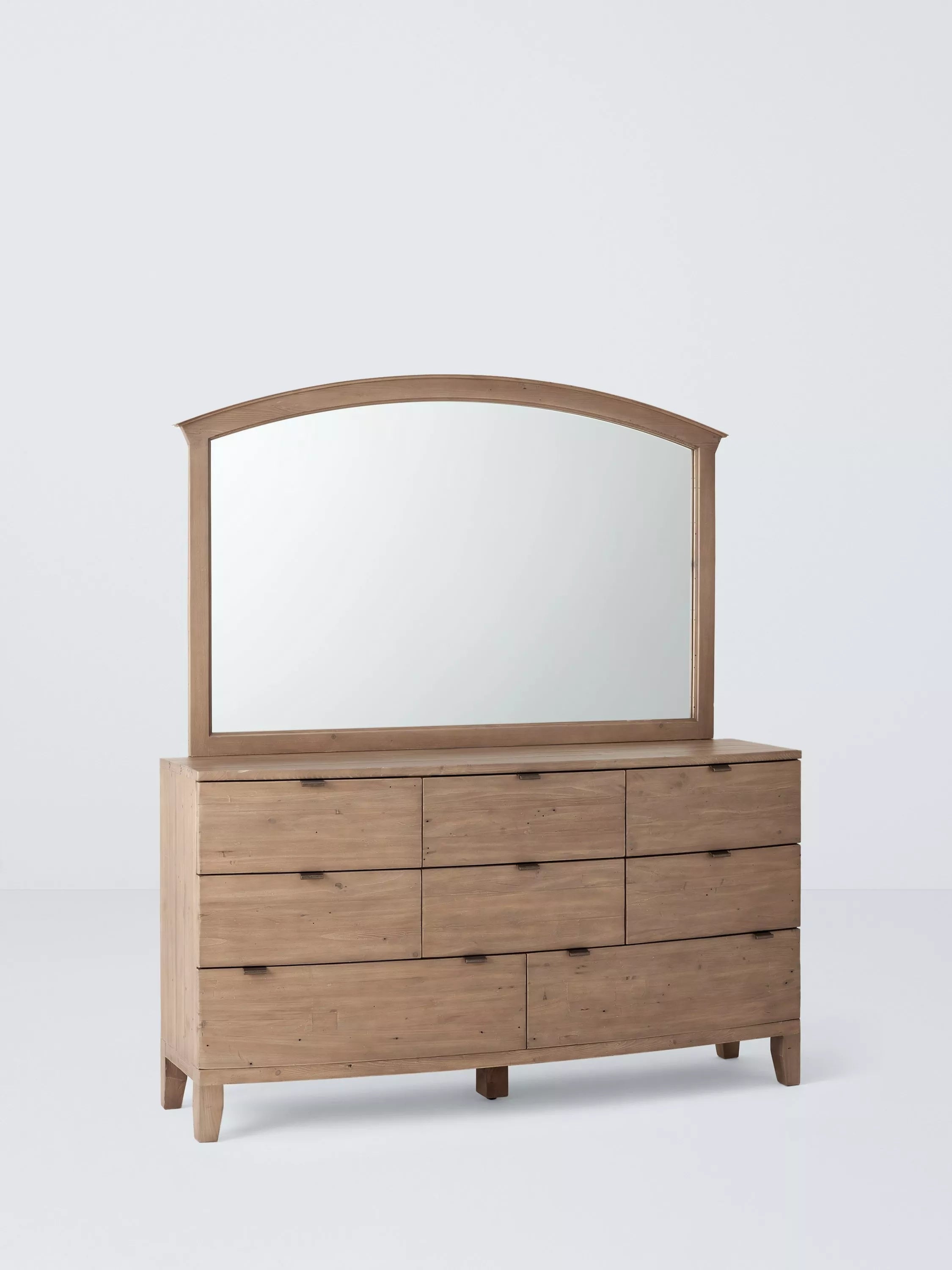 John Lewis reclaimed dressing table mirror natural wood, imported from the UK