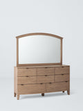 John Lewis reclaimed dressing table mirror natural wood, imported from the UK