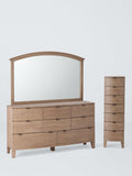 John Lewis reclaimed dressing table mirror natural wood, imported from the UK
