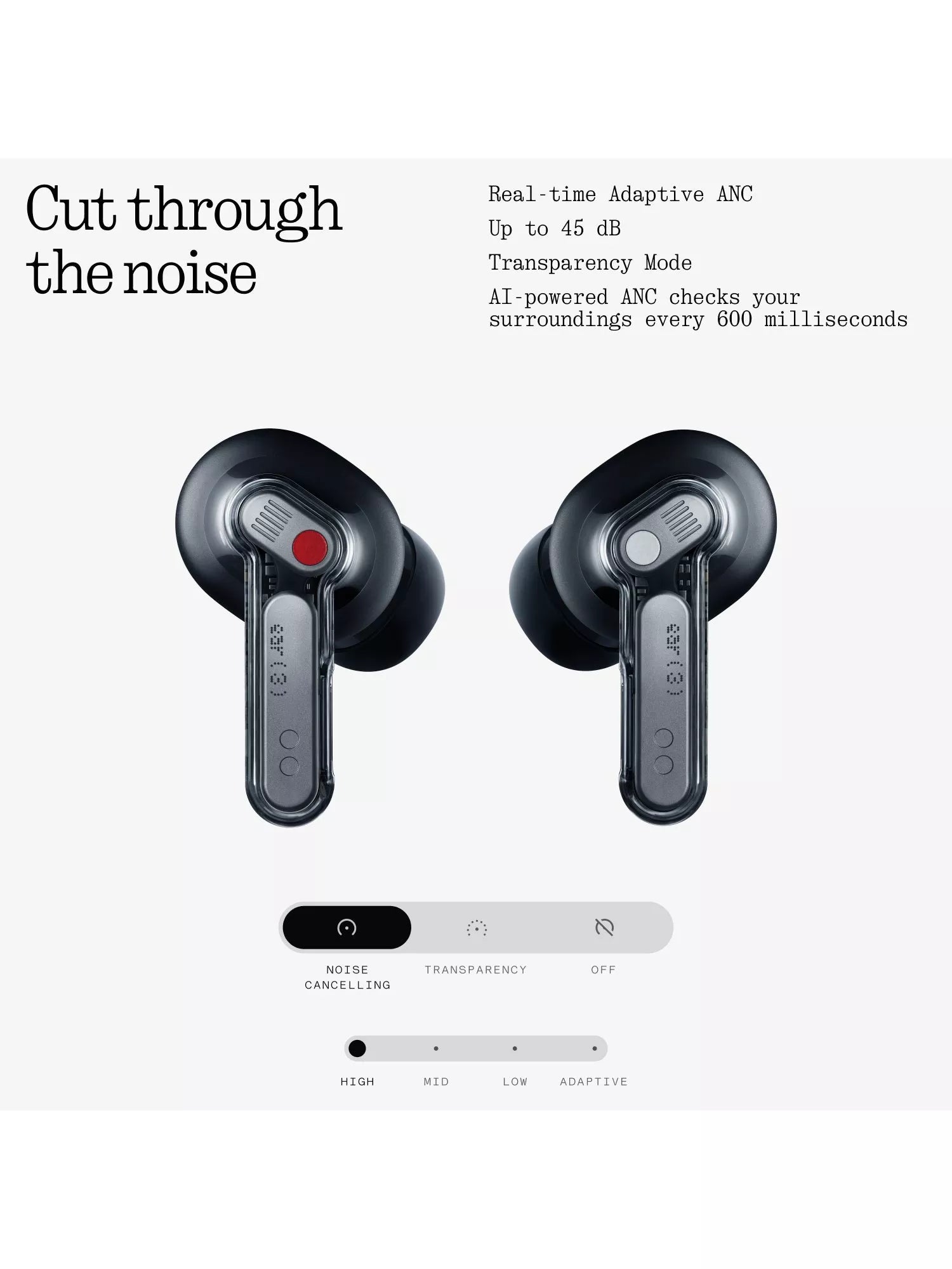 Nothing Ear 3 earbuds with ANC and Super Mic - British product