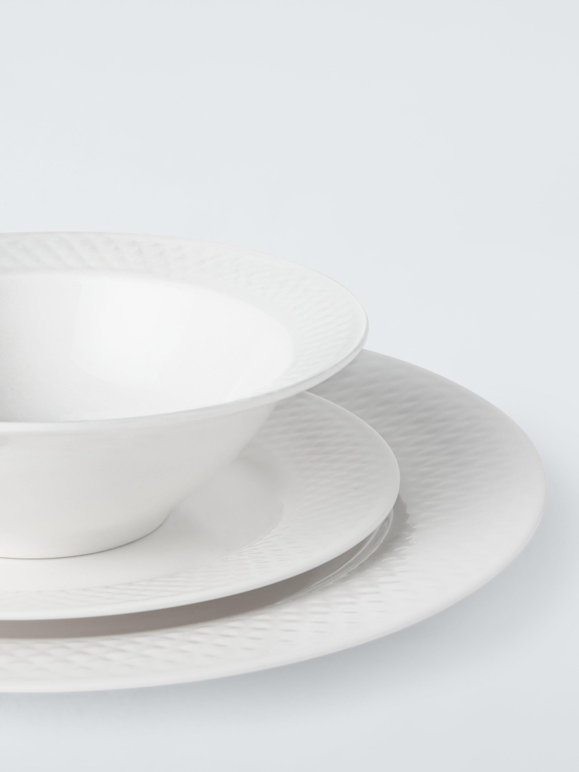 John Lewis Lattice fine china dinnerware set 12 piece - British product