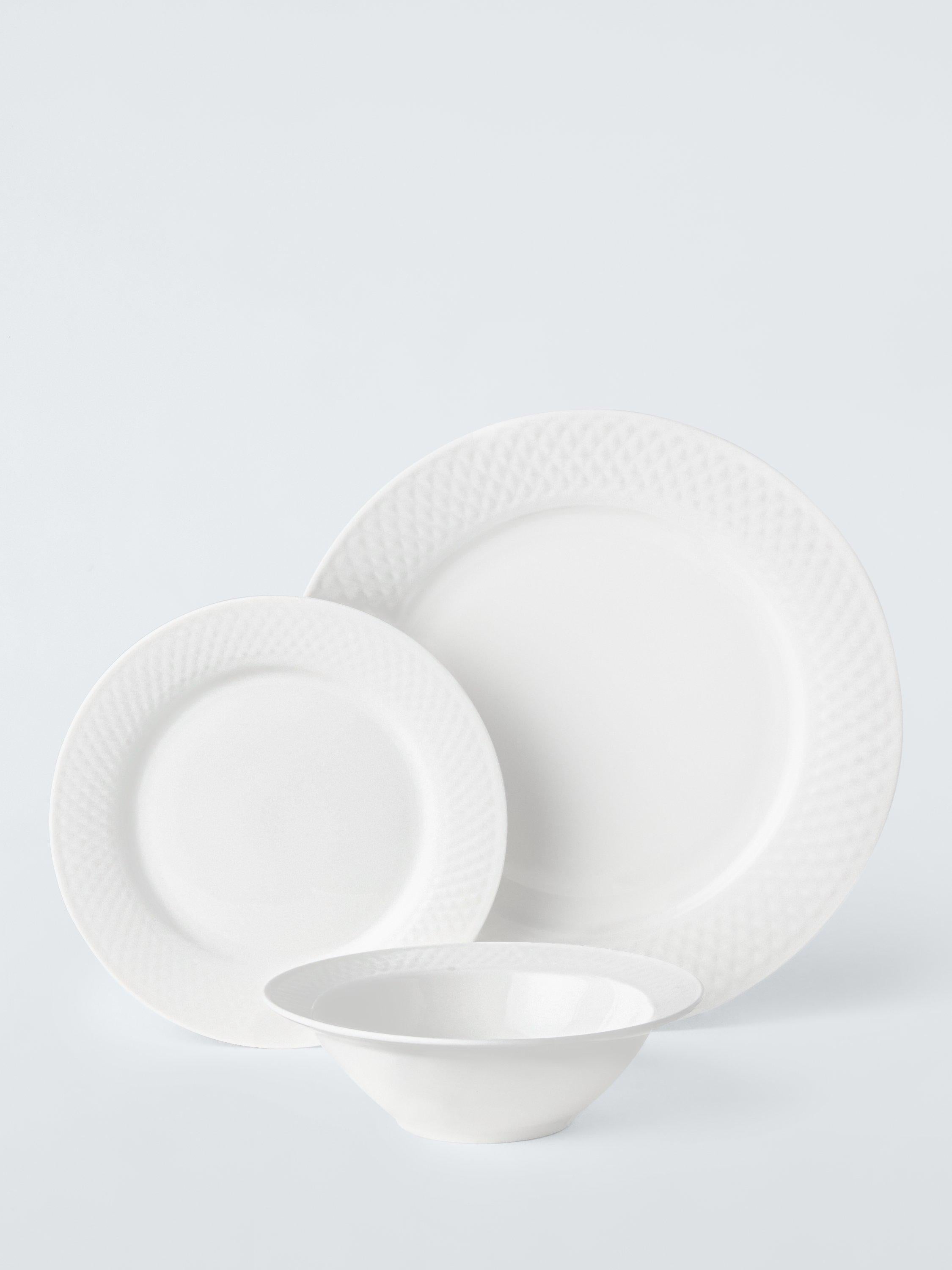 John Lewis Lattice fine china dinnerware set 12 piece - British product