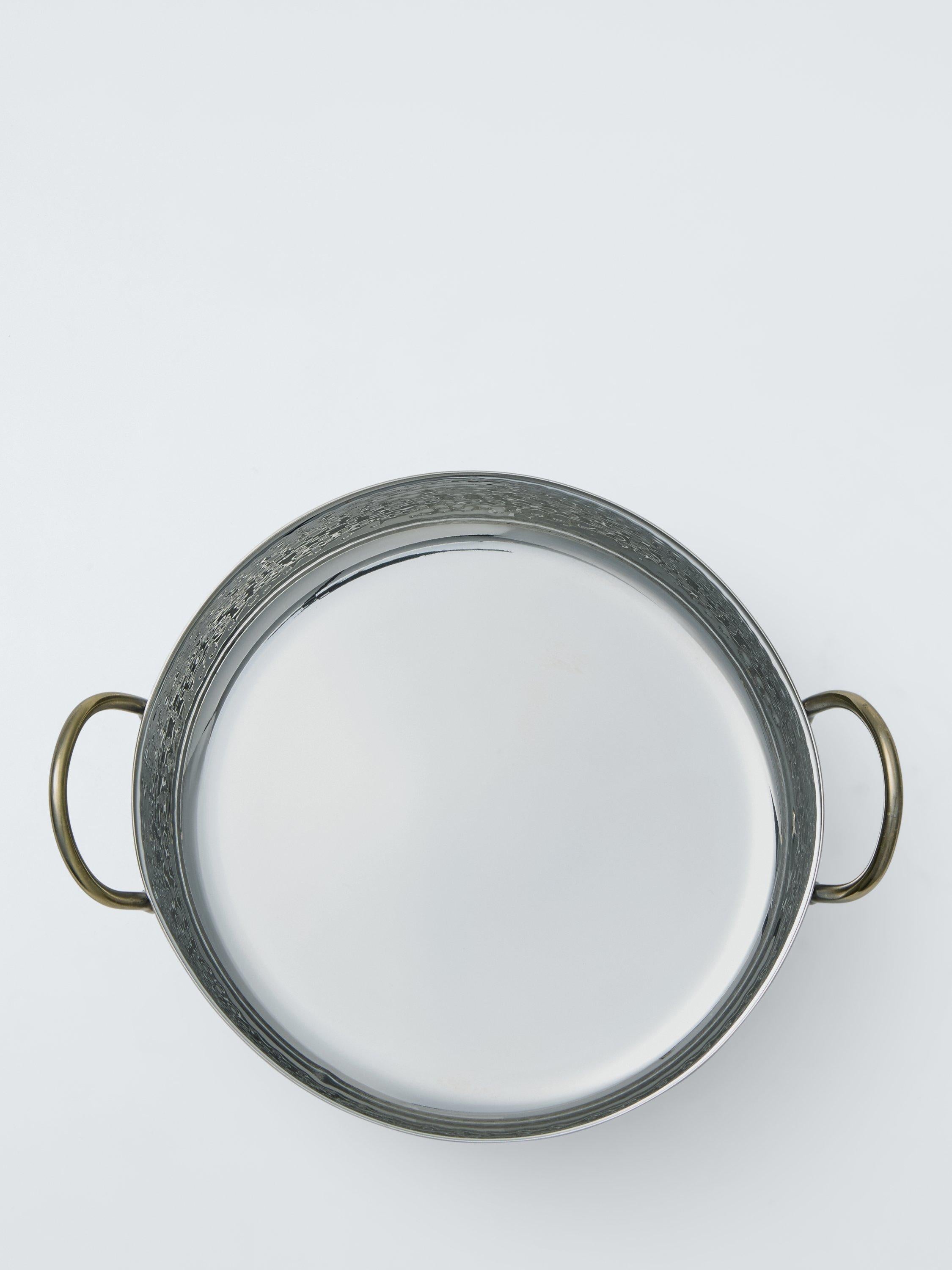 John Lewis hammered stainless steel balti dish 13cm gold - British product