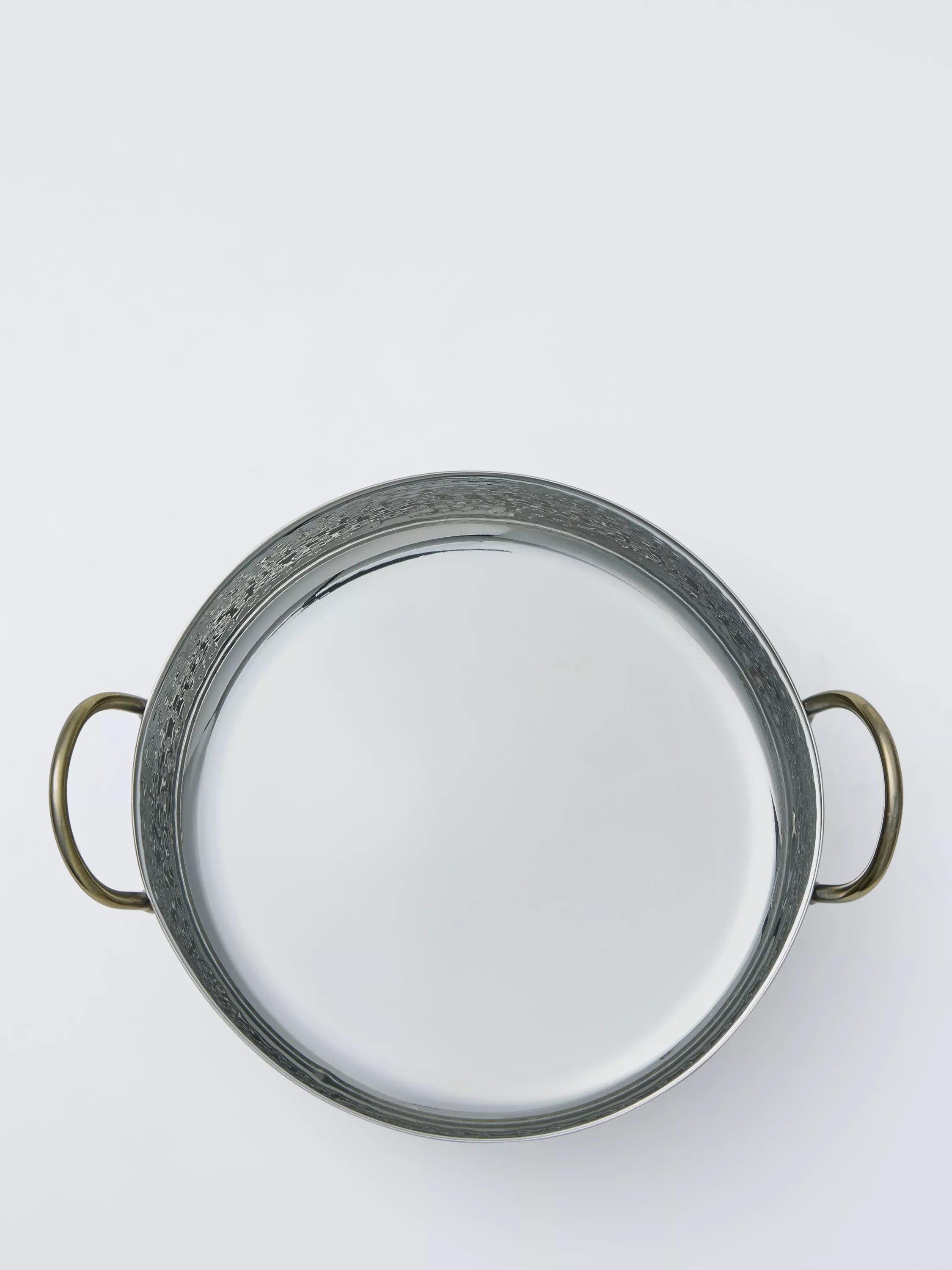 John Lewis hammered stainless steel balti dish 13cm gold - British product