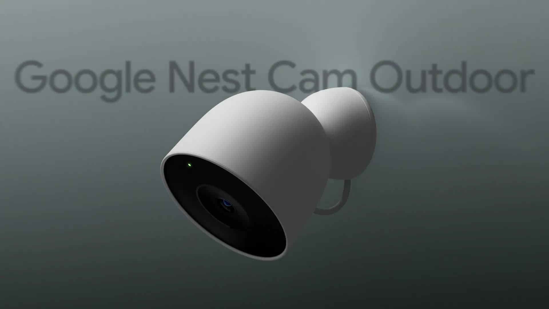 Google Nest Cam Outdoor Security Camera Snow, imported from the UK