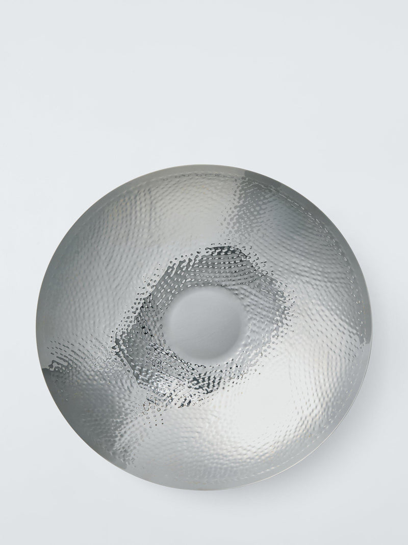 John Lewis hammered serving plate gold and silver 36cm (British brand)