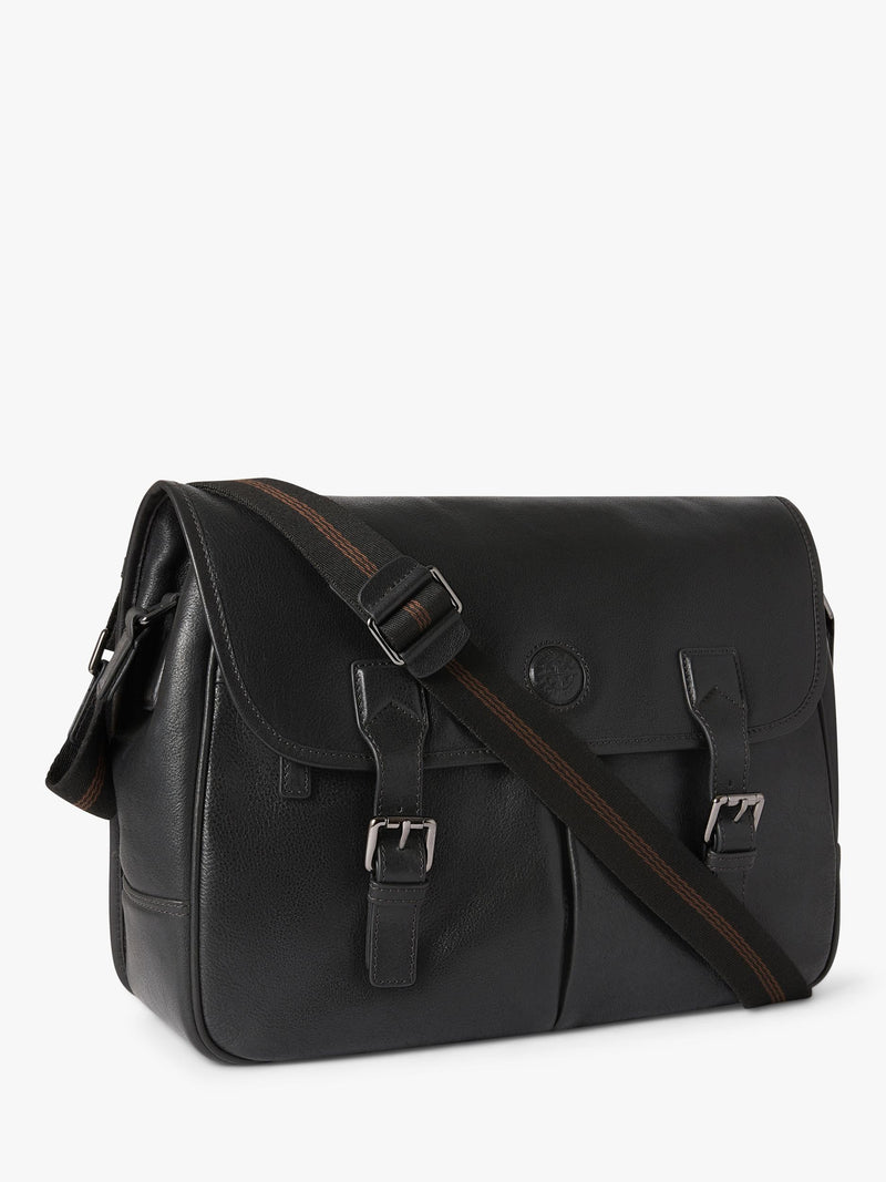 OSPREY LONDON Compass Saddle Bag in premium Milano leather, UK version