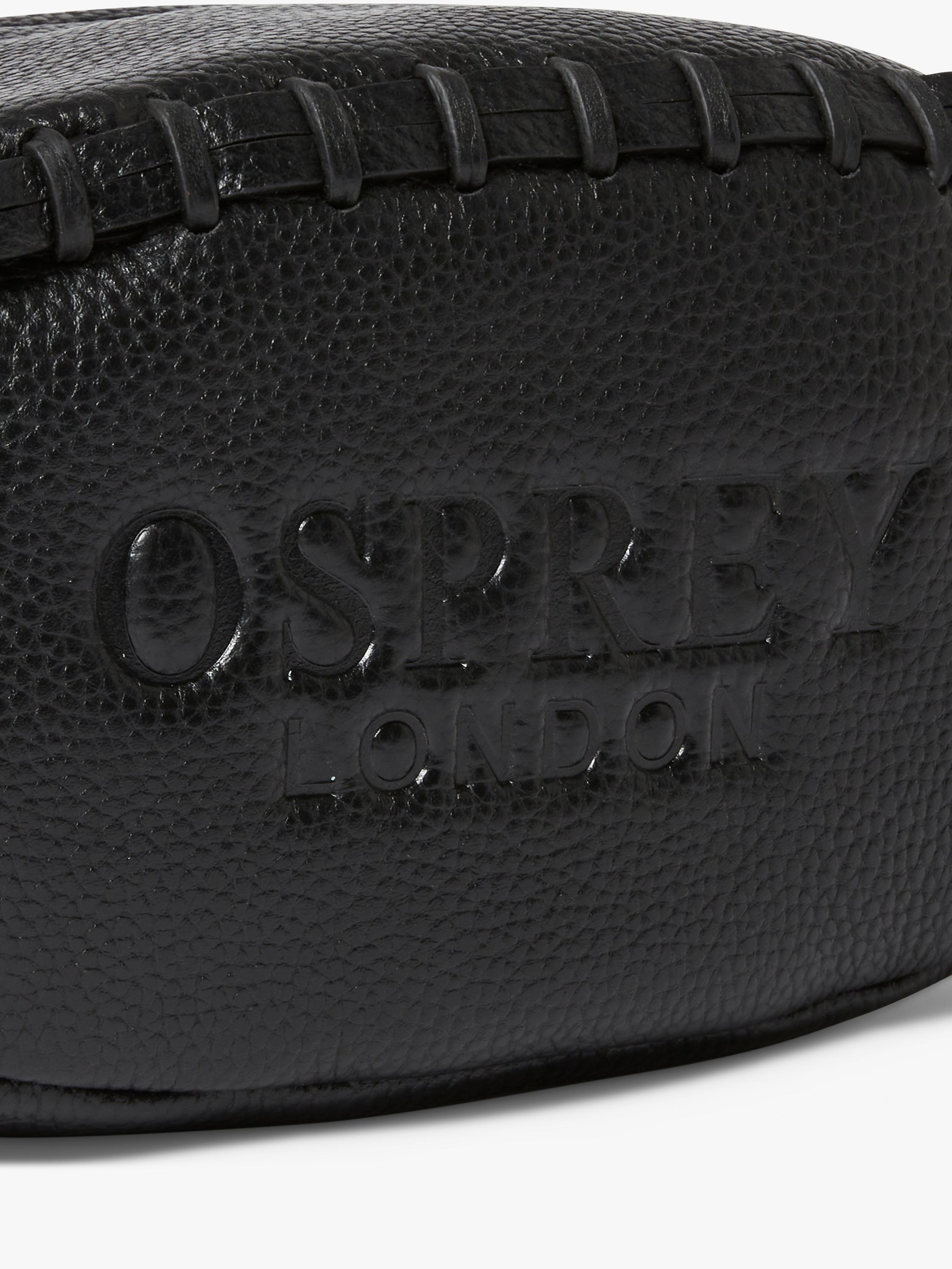 OSPREY LONDON Rugger leather wash bag (British brand)