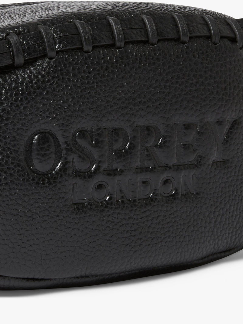 OSPREY LONDON Rugger leather wash bag (British brand)