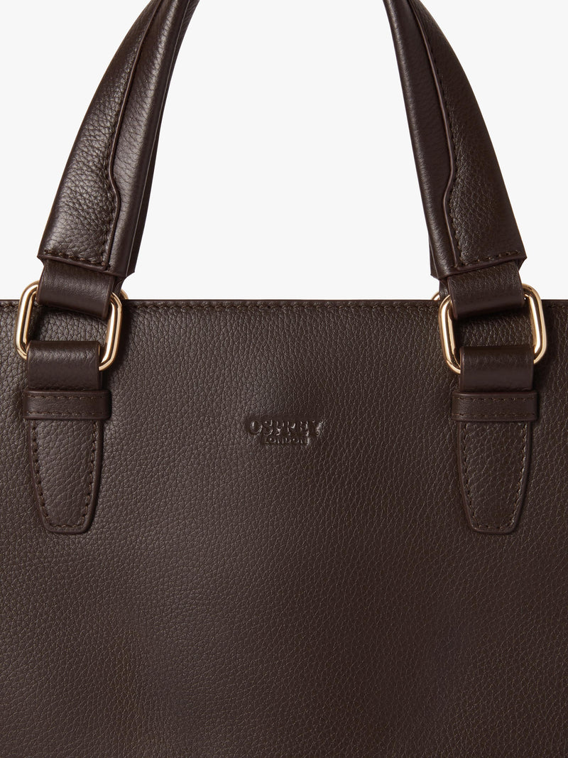 OSPREY LONDON Mercury leather laptop bag - British product