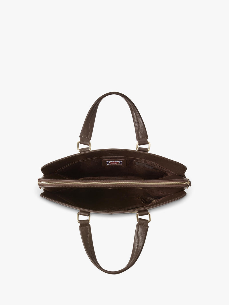 OSPREY LONDON Mercury leather laptop bag - British product
