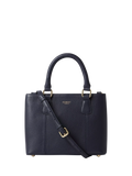Osprey London The Adaline Mini Leather Grab Bag, Navy