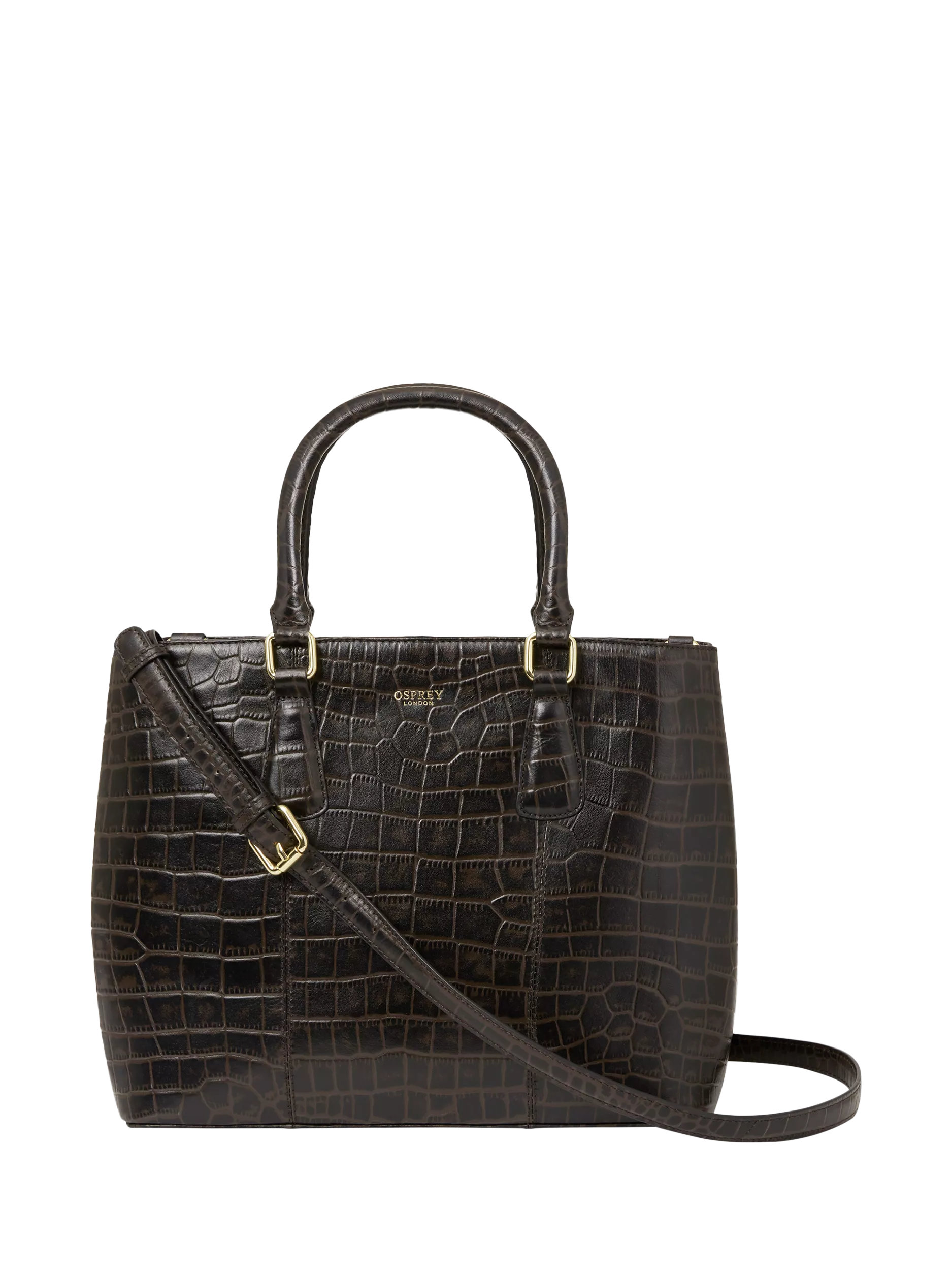 OSPREY LONDON Adaline leather workbag dove grainy hide (British brand)