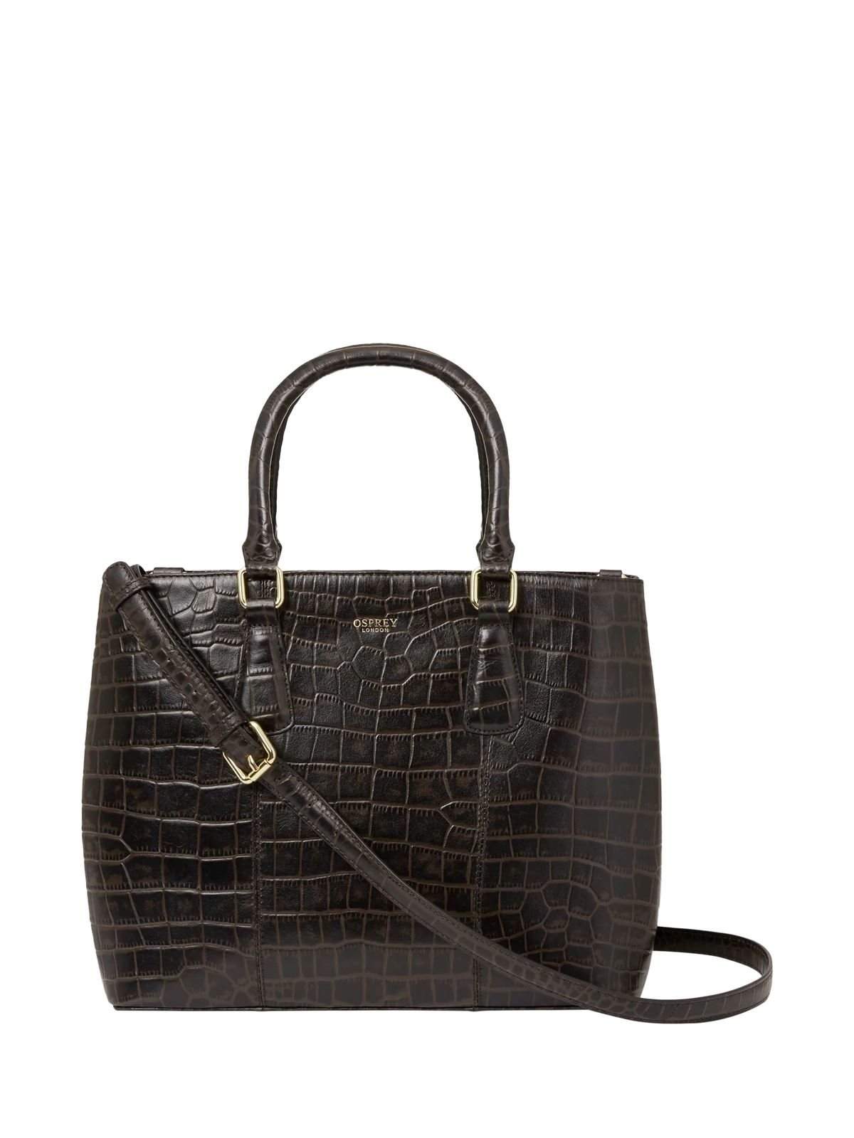 OSPREY LONDON Adaline leather workbag dove grainy hide (British brand)