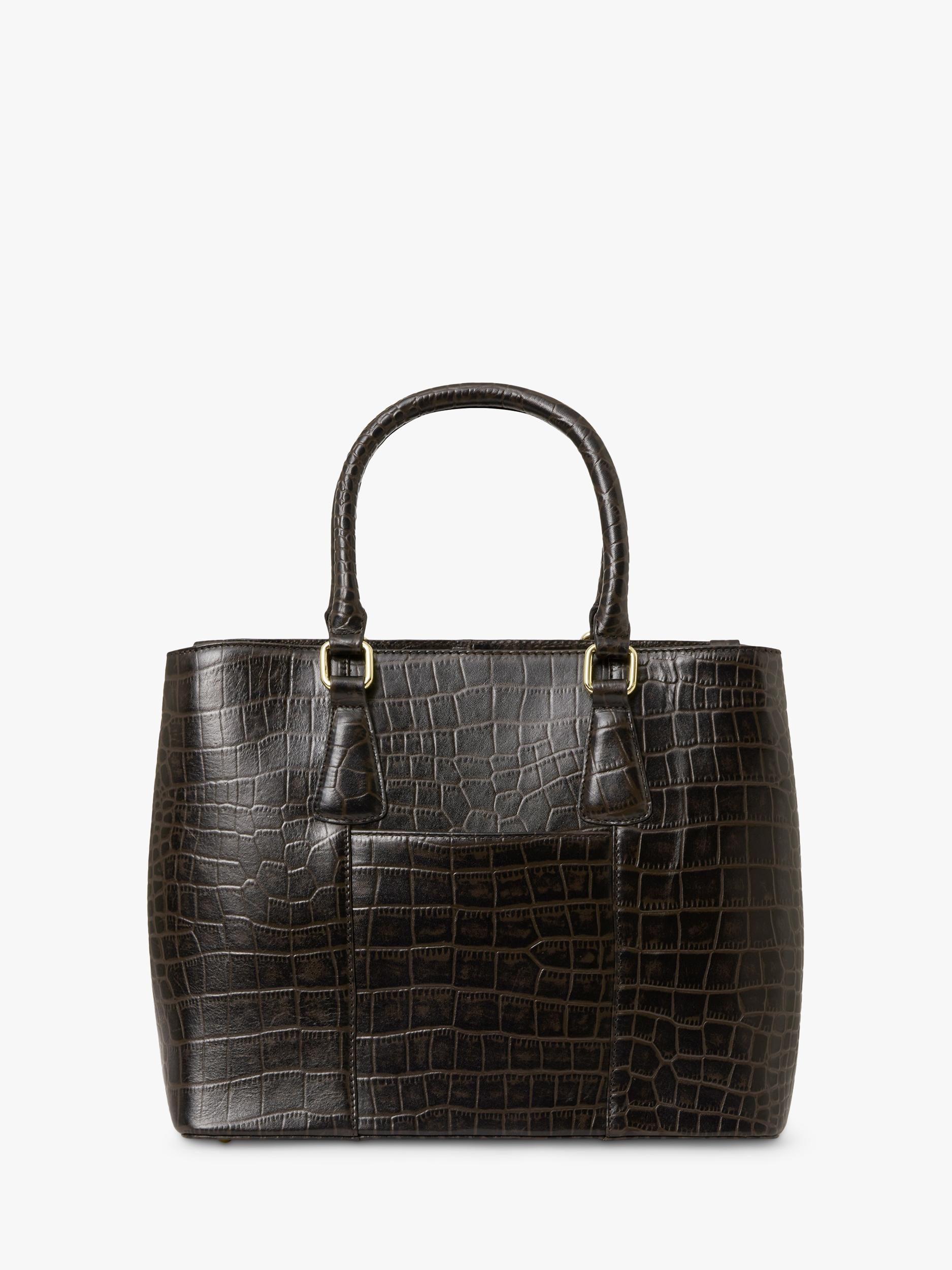 OSPREY LONDON Adaline leather workbag dove grainy hide (British brand)