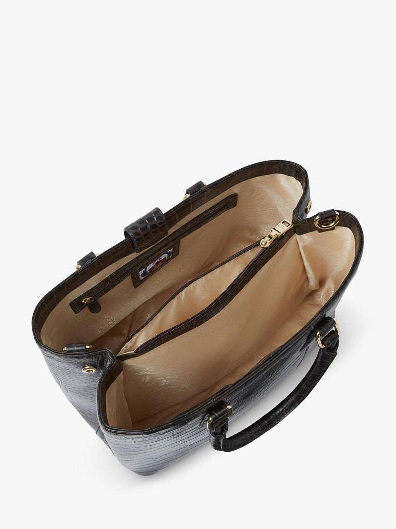 OSPREY LONDON Adaline leather workbag dove grainy hide (British brand)