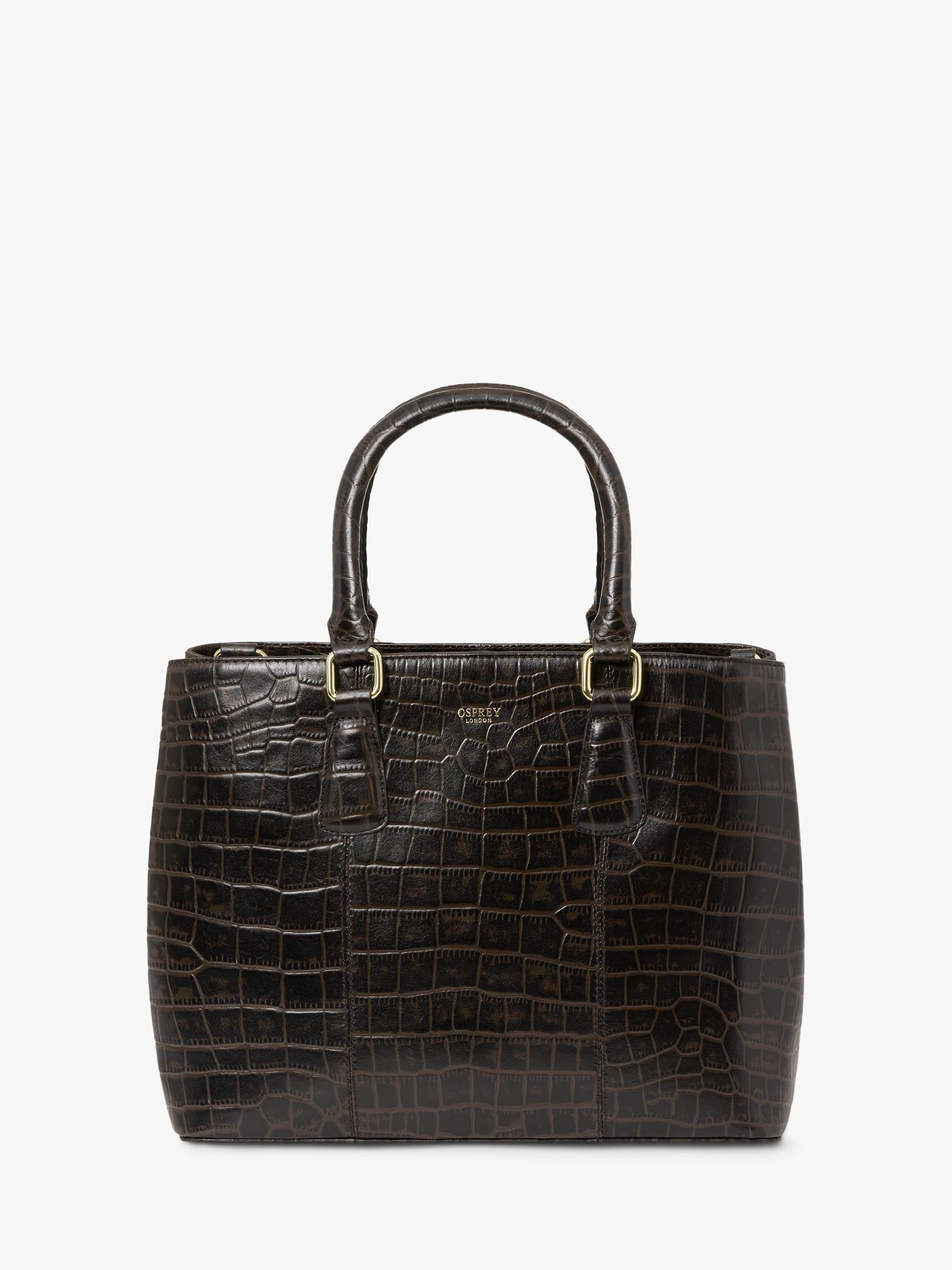 OSPREY LONDON Adaline leather workbag dove grainy hide (British brand)