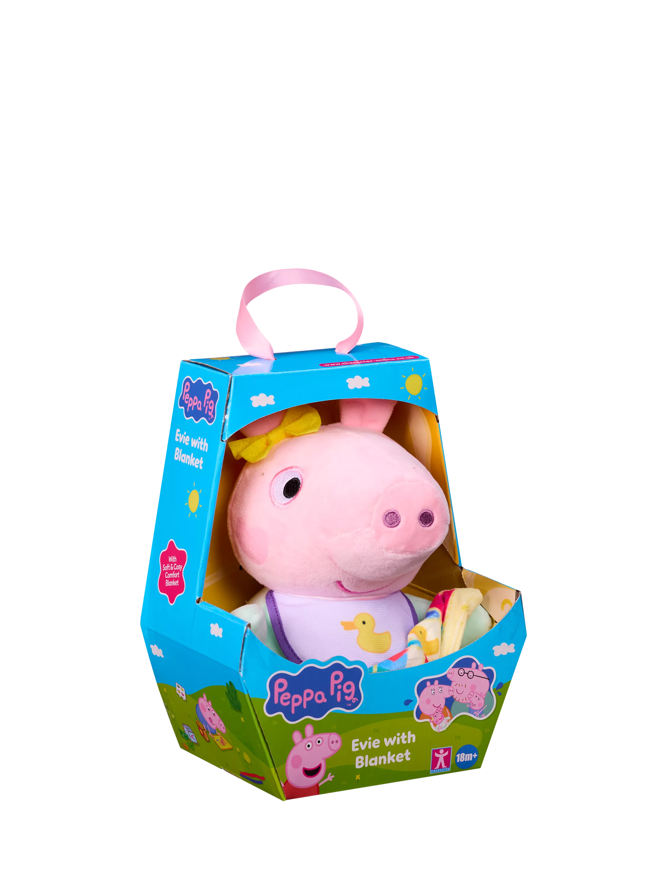 Peppa Pig Evie soft toy with blanket (British brand)
