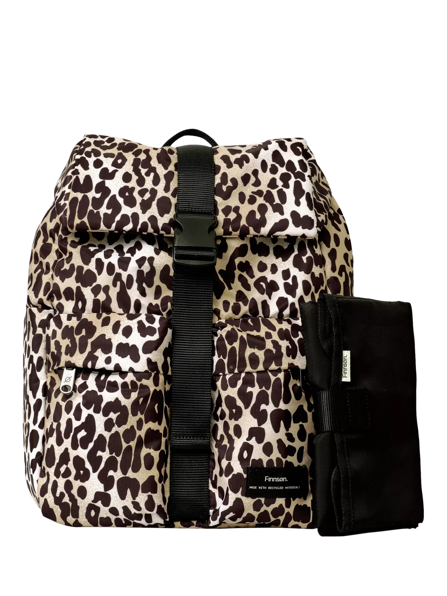 Finnsøn Elise backpack changing bag leopard (British brand)
