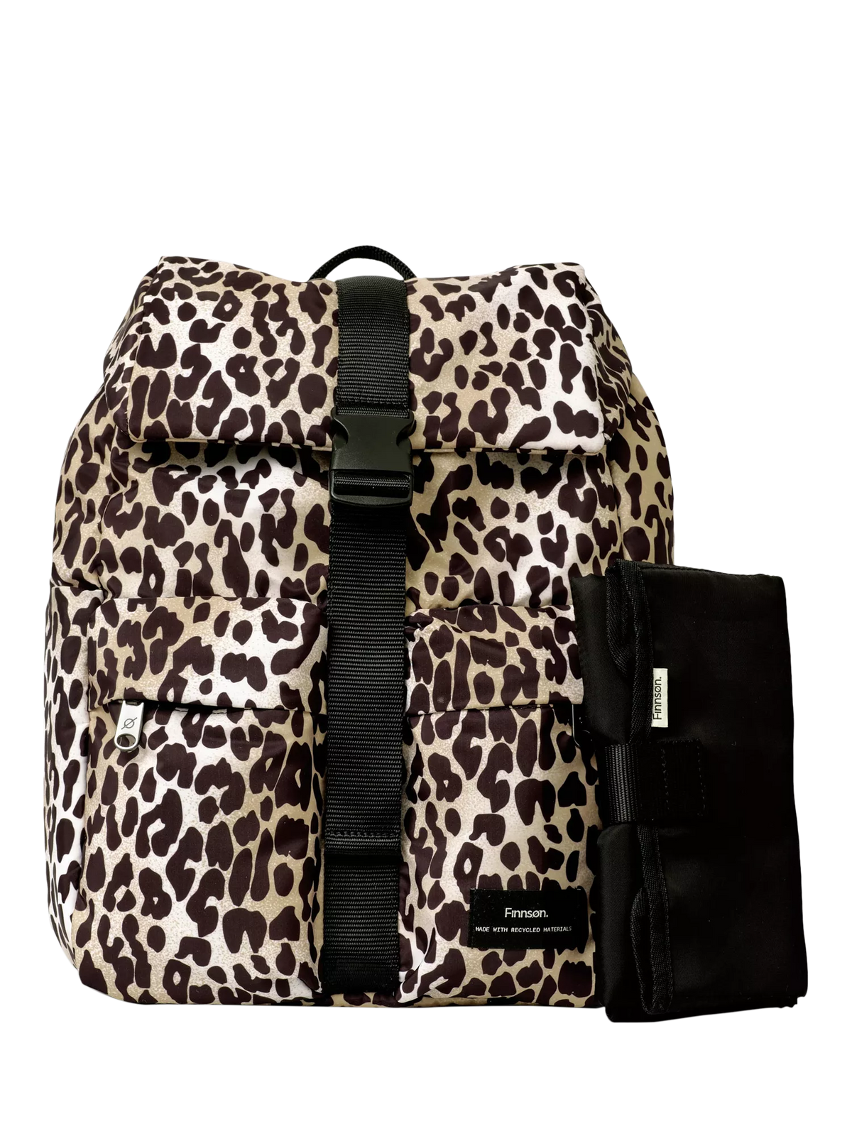 Finnsøn Elise backpack changing bag leopard (British brand)