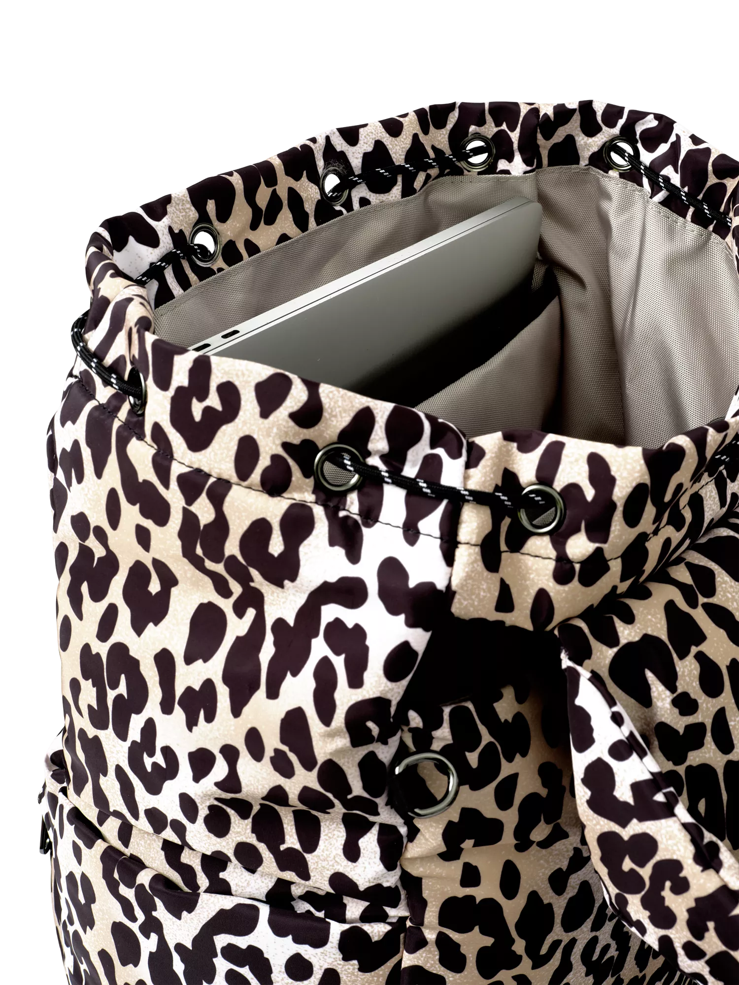 Finnsøn Elise backpack changing bag leopard (British brand)