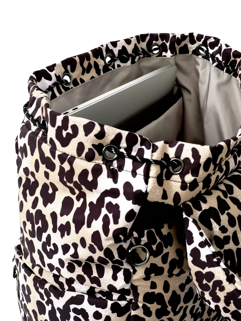 Finnsøn Elise backpack changing bag leopard (British brand)