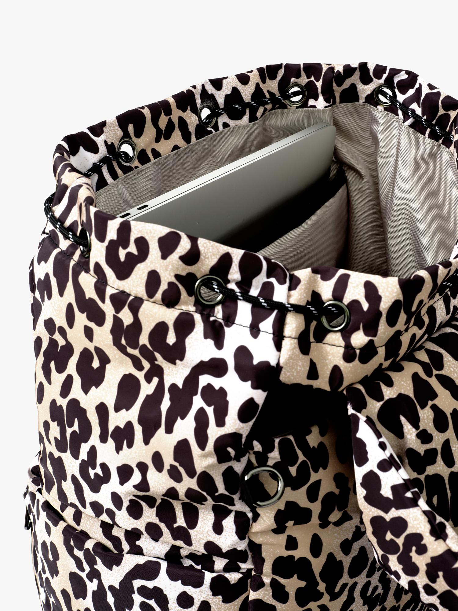 Finnsøn Elise backpack changing bag leopard (British brand)