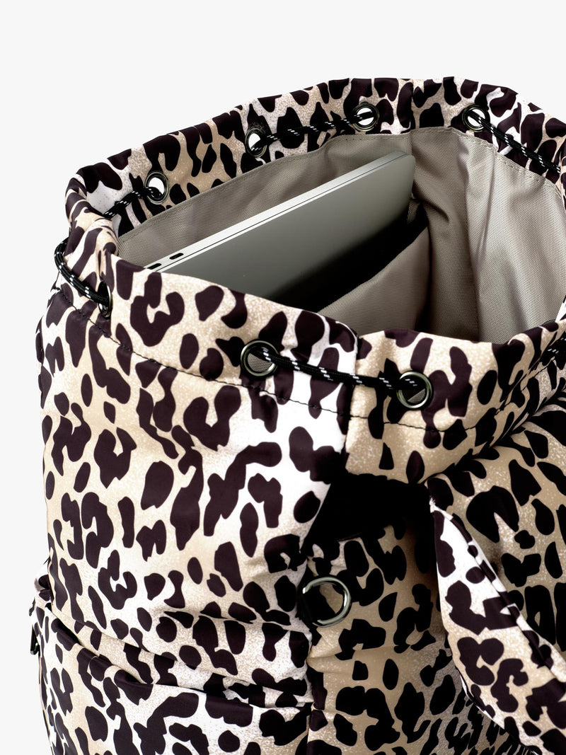 Finnsøn Elise backpack changing bag leopard (British brand)