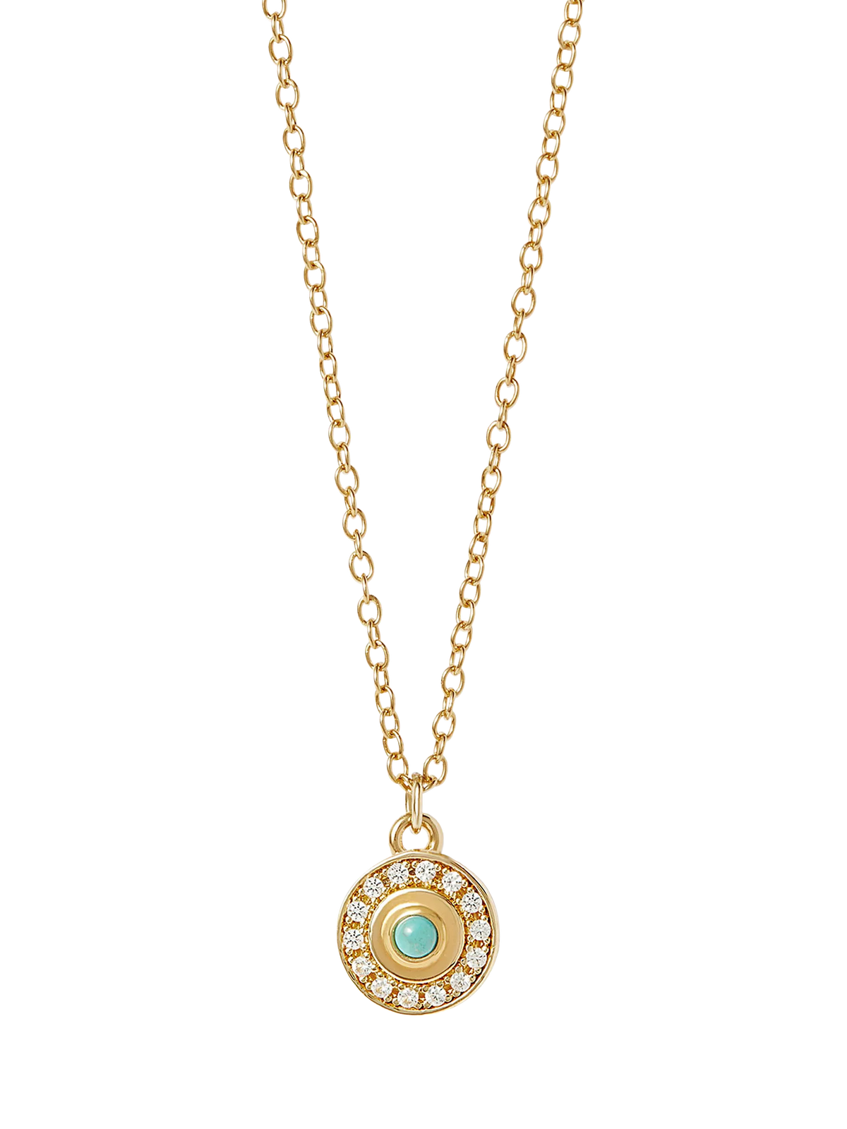 Astley Clarke Celestial Nazar necklace in gold, 46cm (British brand)