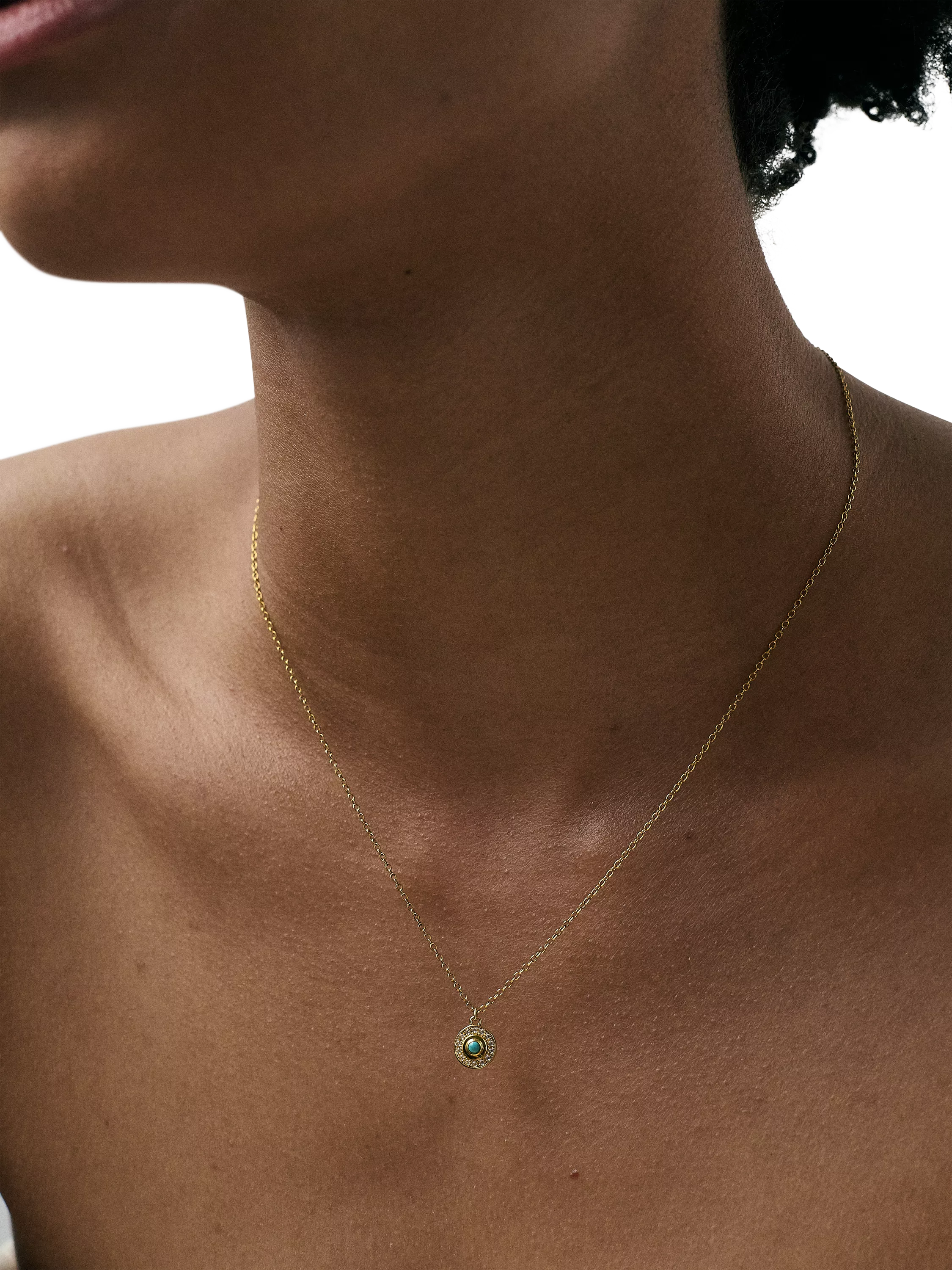 Astley Clarke Celestial Nazar necklace in gold, 46cm (British brand)