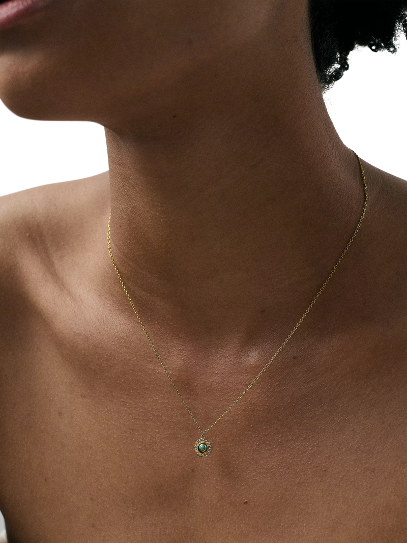 Astley Clarke Celestial Nazar necklace in gold, 46cm (British brand)