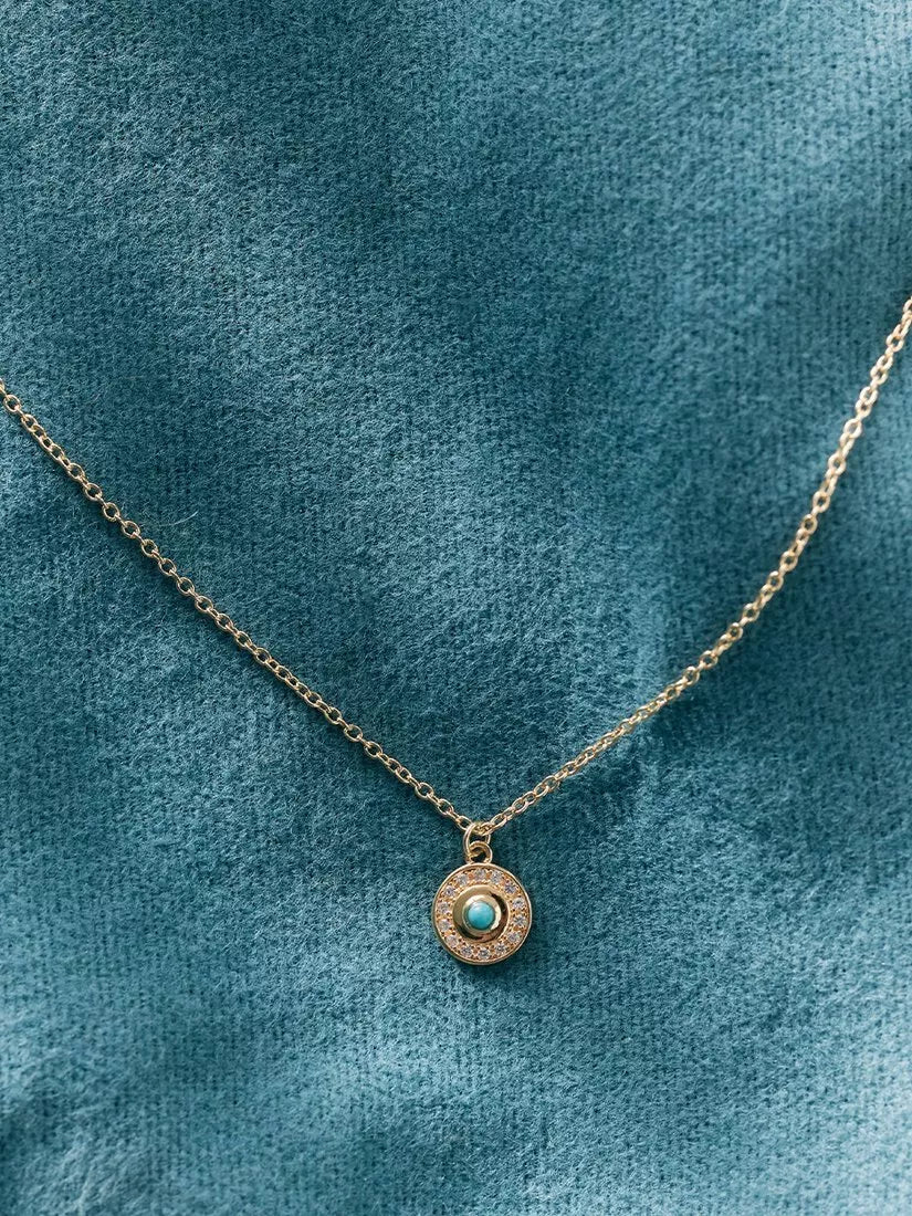 Astley Clarke Celestial Nazar necklace in gold, 46cm (British brand)