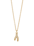 Astley Clarke wishbone necklace gold 46cm (British brand)