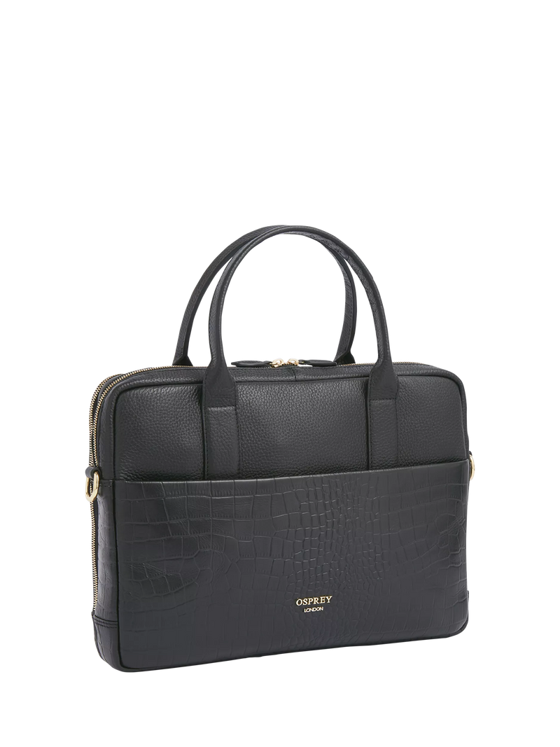 Osprey London Kellie leather laptop satchel (British brand)
