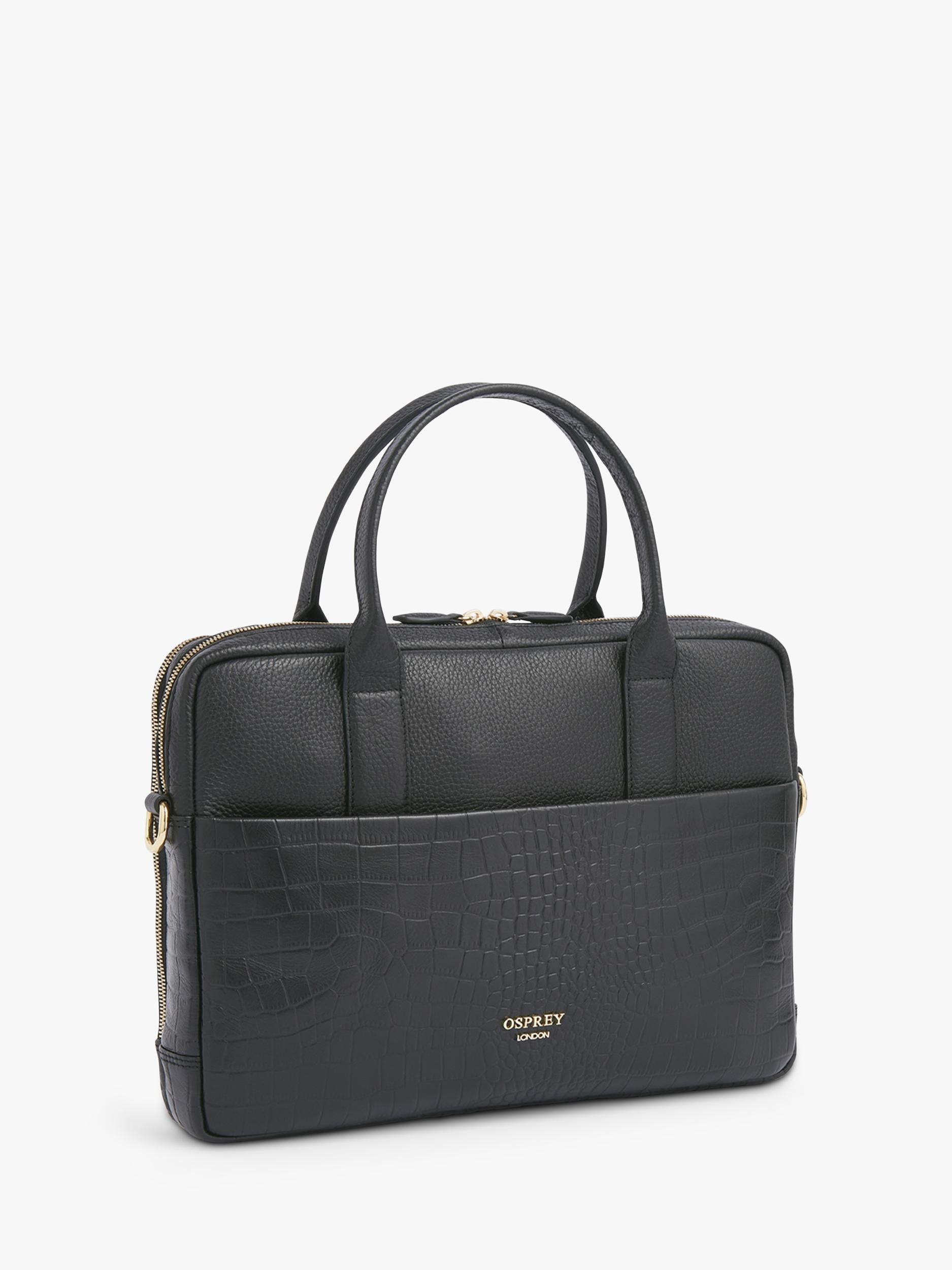 Osprey London Kellie leather laptop satchel (British brand)
